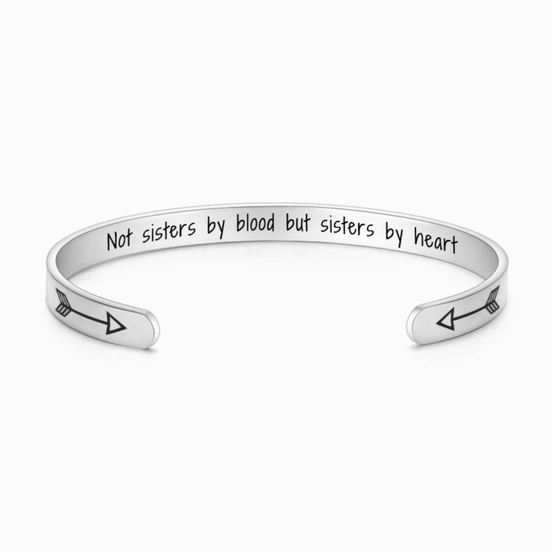Not sisters by blood sisters by heart discount bracelet