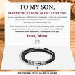 Load image into Gallery viewer, message card and son bracelt
