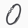 Load image into Gallery viewer, Personalized dual infinity bracelet slanted version  in white background
