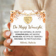 Load image into Gallery viewer, Dla mojej wnuczki, Kocham Cię Grawerowany naszyjnik z sercem Kartka z wiadomością
