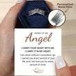 Load image into Gallery viewer, Personalized wing shaped ring with message 
