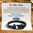 Load image into Gallery viewer, Father and Son Forever Linked Together Nautical Bracelet

