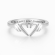 Load image into Gallery viewer, Bague pour fille en argent sur fond blanc
