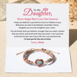 Load image into Gallery viewer, Red Jasper Heart Bracelet on top of a message card
