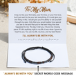Load image into Gallery viewer, To My Man Always With You Morse Bracelet Message Card
