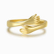 Load image into Gallery viewer, gold Hug From Heaven Memorial Ring on white background
