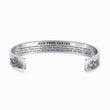 Load image into Gallery viewer, Hug From Heaven Wide Cuff Memorial Bracelet on white background
