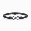 Load image into Gallery viewer, To My Soulmate, I Love You Forever Personalized Dual Name Infinity Leather Bracelet
