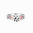 Load image into Gallery viewer, Hug From Heaven Circle Wings Memorial Ring in white background
