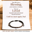 Load image into Gallery viewer, Until We Meet Again Morse Code Bracelet with a message card

