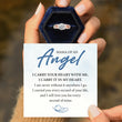 Load image into Gallery viewer, Mama Of An Angel Personalized Circle Wings Ring with heartwarming message card 
