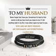 Load image into Gallery viewer, To My Husband, You Are My Everything Double Row Bracelet with heartwarming message card
