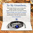 Load image into Gallery viewer, Message card for Grandson featuring the zodiac spirit bracelet
