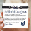 Load image into Gallery viewer, To My Beautiful Daughter &quot;Always Keep Me in Your Heart&quot; Butterfly Charm Bracelet with heartwarming message card
