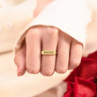 Load image into Gallery viewer, Model wearing a Personalized Date Bar Ring
