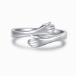 Load image into Gallery viewer, silver Hug From Heaven Memorial Ring on white background
