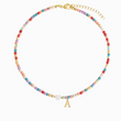 Load image into Gallery viewer, &quot;To My Granddaughter, Keep Me In Your Heart Personalized Colorful Beads Choker&quot; letter A 
