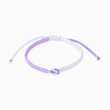Load image into Gallery viewer, Grandmother and Granddaughter &quot;A Link That Can Never Be Undone&quot; Braided Bracelet purple variant on white background
