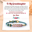 Load image into Gallery viewer, Grandmother &amp; Granddaughter “A Link That Can Never Be Undone” Blossom Knot Bracelet
