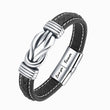 Load image into Gallery viewer, “Mother and Son Unbreakable Bond” Linked Bracelet on greyish white background

