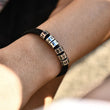 Load image into Gallery viewer, To My Son, Always With You Personalized Braided Bracelet on a wrist
