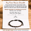 Load image into Gallery viewer, message card with beaded morse code bracelet
