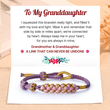 Load image into Gallery viewer, Grandmother &amp; Granddaughter “A Link That Can Never Be Undone” Blossom Knot Bracelet
