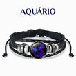Load image into Gallery viewer, Bracelete do Espírito de Aquário do Zodíaco em um fundo branco.
