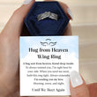 Load image into Gallery viewer, hug from heaven wing ring in hexagon box with card
