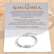 Load image into Gallery viewer, Plata A Mi Alma Gemela, Siente Mi Amor Pulsera Corazón Infinito con tarjeta con mensaje
