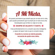 Load image into Gallery viewer, Mensaje de tarjeta de pulsera con nudo de flor para abuela y nieta &#39;Be Brave and Be Strong&#39;
