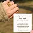 Load image into Gallery viewer, An Angel for My Friend Gold Angel Ring Card
