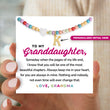 Load image into Gallery viewer, To My Granddaughter, Keep Me In Your Heart Personalized Colorful Beads Choker with a heartwarming message card
