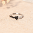 Load image into Gallery viewer, Hug From Heaven Black Enamel Ring Creative Shot

