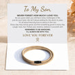 Load image into Gallery viewer, To My Son Love you forever message card with the Double Layer Bracelet.
