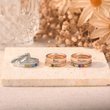 Load image into Gallery viewer, Silver and Rose gold variants with various birthstones creative image on stone tile
