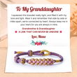 Load image into Gallery viewer, Grandmother &amp; Granddaughter “A Link That Can Never Be Undone” Blossom Knot Bracelet
