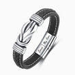 Load image into Gallery viewer, To My Son, I Love You Braided Linked Bracelet in different angle with plain background
