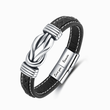 Load image into Gallery viewer, Daughter and Dad &quot;Bound Together For Eternity&quot; Bracelet in different angle with plain background
