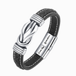 Load image into Gallery viewer, &quot;To My Grandson, My Favorite Football Player Linked Bracelet&quot; on Angled Plain White Background
