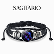Load image into Gallery viewer, Pulsera del signo del zodíaco sagitario sobre fondo blanco.
