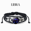 Load image into Gallery viewer, Pulsera del signo del zodíaco libra sobre fondo blanco.
