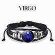 Load image into Gallery viewer, Pulsera del signo del zodíaco virgo sobre fondo blanco.
