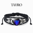 Load image into Gallery viewer, Pulsera del signo del zodíaco tauro sobre fondo blanco.
