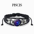 Load image into Gallery viewer, Pulsera del signo del zodíaco piscis sobre fondo blanco.
