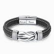 Load image into Gallery viewer, To My Grandson, Love You Forever Linked Bracelet on a white background.

