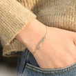 Load image into Gallery viewer, Model wearing To My Best Friend I&#39;d Be So Lost Without You Triple Wave Matching Bracelet
