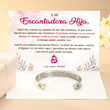 Load image into Gallery viewer, Pulsera &#39;Para Mi Hija, Siempre Mantenme en Tu Corazón&#39; con una tarjeta de mensaje conmovedor.
