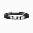 Load image into Gallery viewer, To My Son, Love You Forever Personalized Beads Leather Bracelet on a white background

