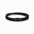 Load image into Gallery viewer, Black Double Layer Bracelet on a white background.
